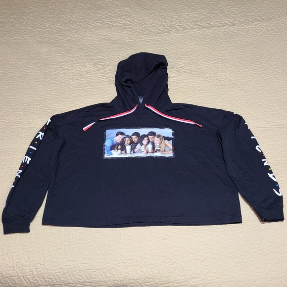 Friends TV show crop top hoodie size XL - Picture 2 of 7
